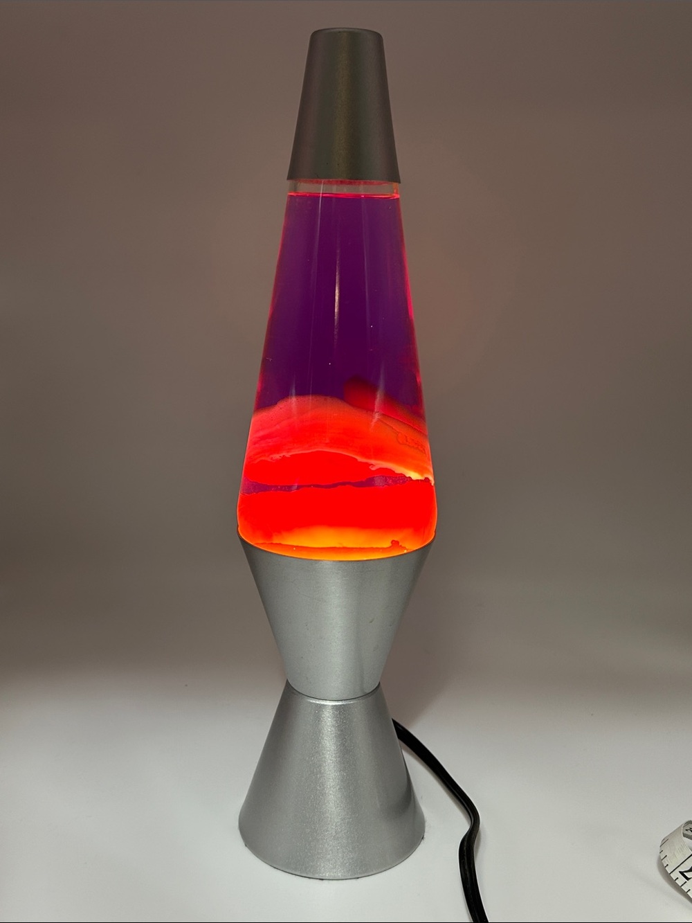Lava Lamp Red Purple Orange Retro Decorative Table Decor